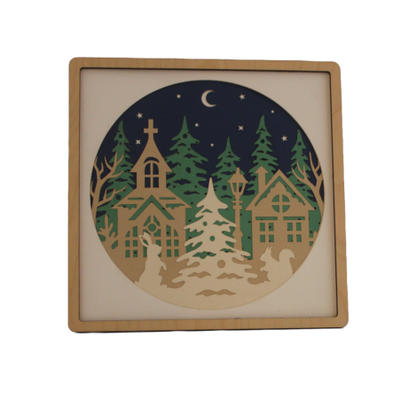 Tableau Scéne de noël