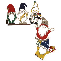 Farandole de gnomes décoration d'angle de porte