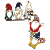 Farandole de gnomes décoration d'angle de porte