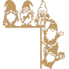 Farandole de gnomes décoration d'angle de porte