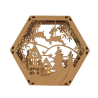 Lanterne de Noël Hexagonale