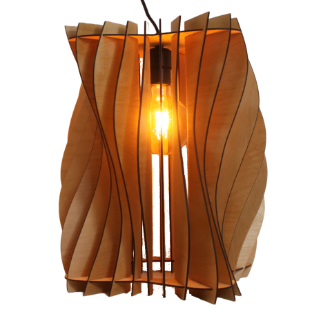 Luminaire vagues en spirale
