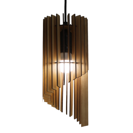 Luminaire cylindre spirale