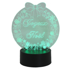 Lampe couronne de Noël
