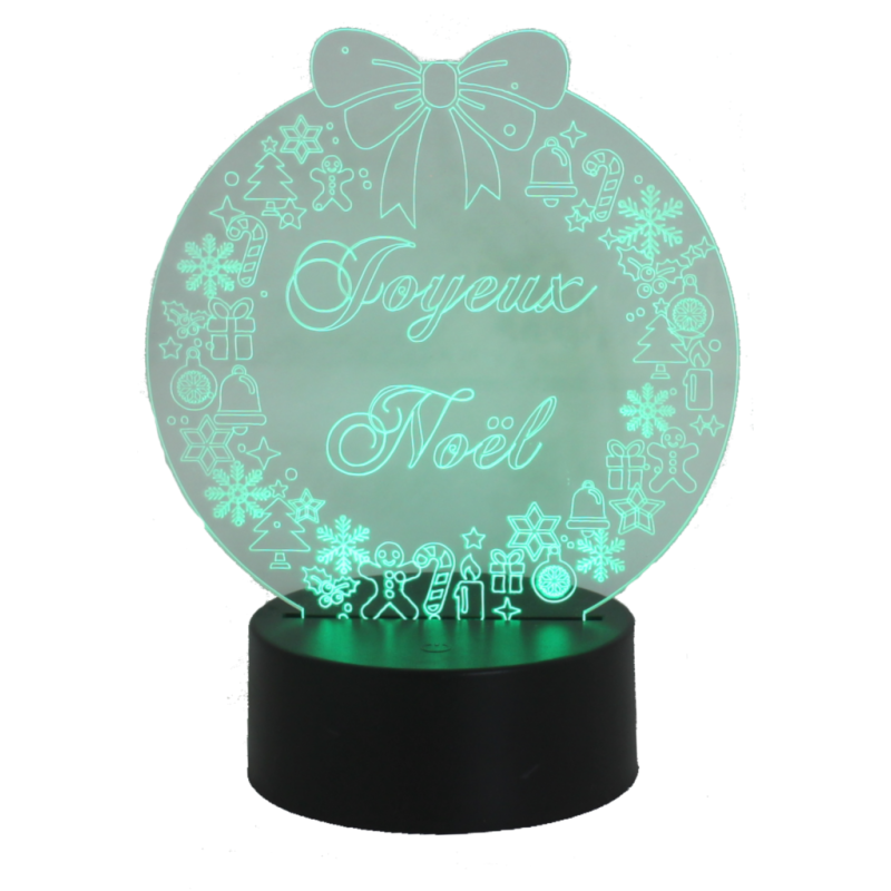 Lampe couronne de Noël