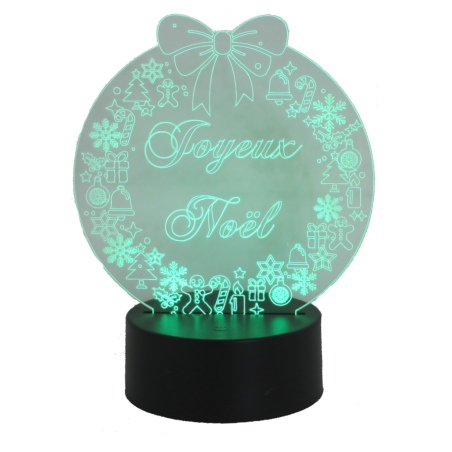 Lampe couronne de Noël
