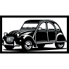 Tableau de 2 CV dans son cadre